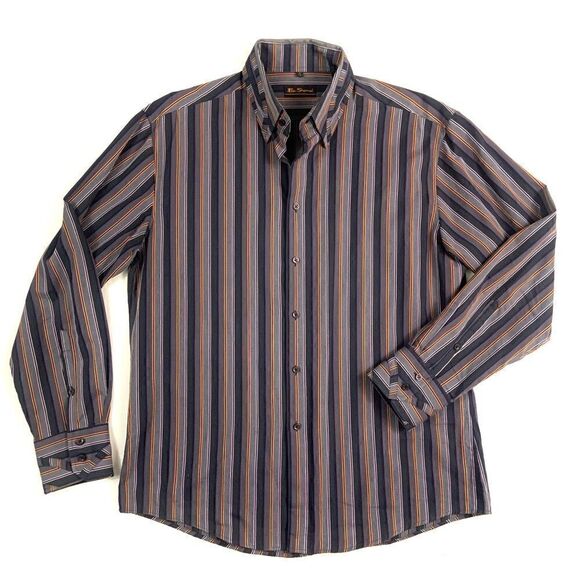 BEN SHERMAN Cotton Shirt (Sz L) - Picture 1 of 10